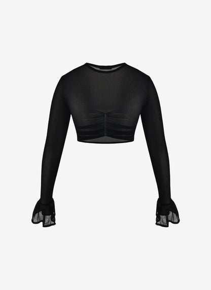 TYLER MESH TOP BLACK