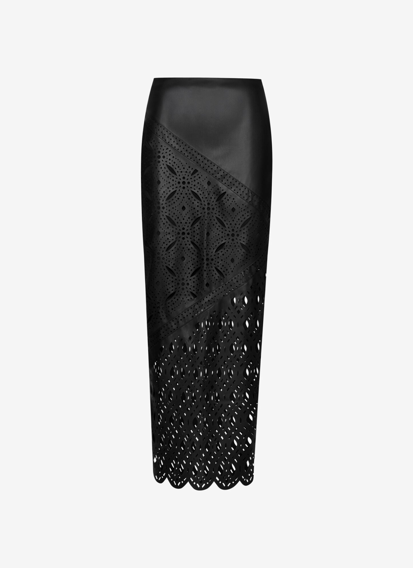 KOSSI LONG ECO LEATHER SKIRT