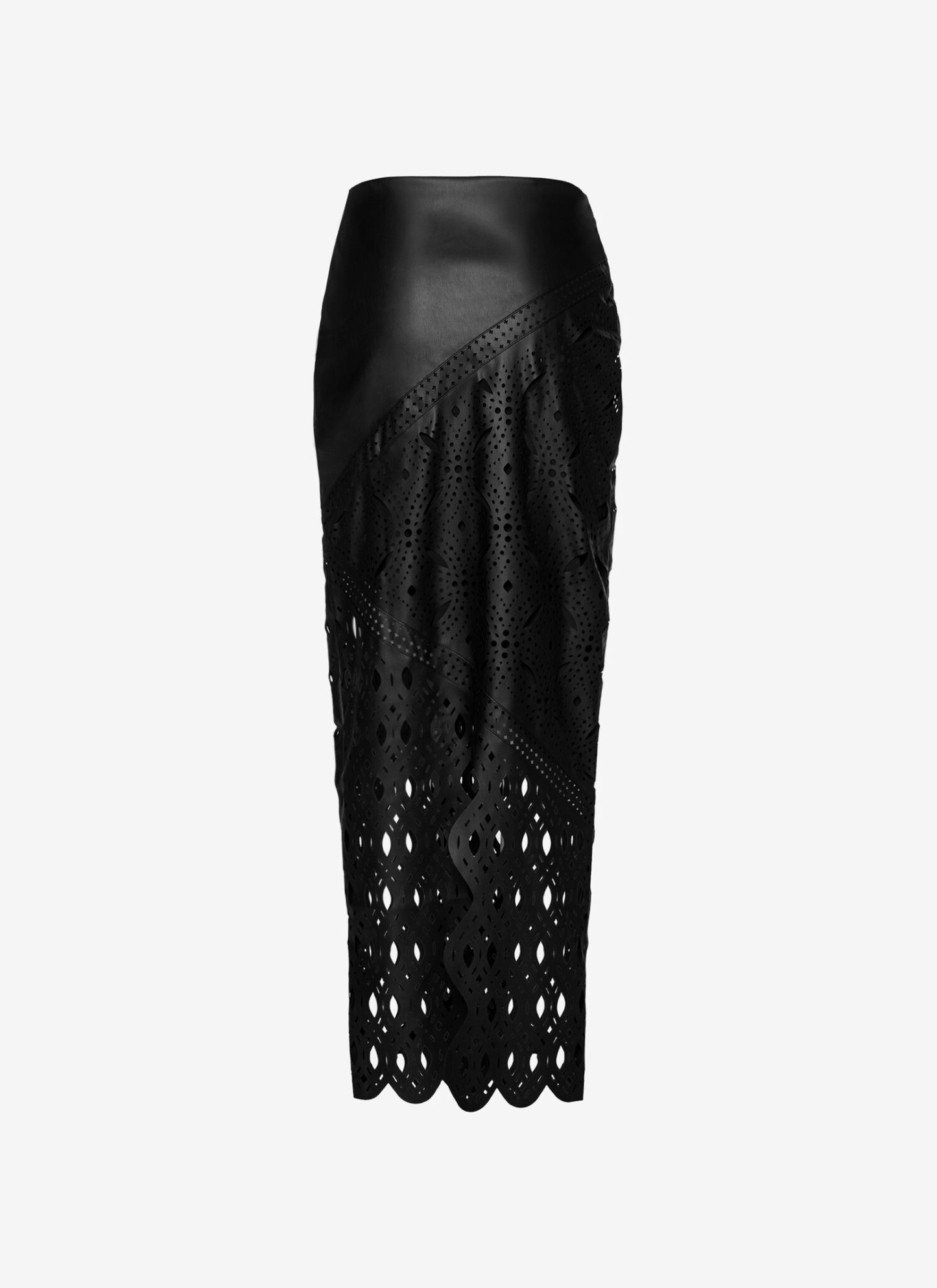 KOSSI LONG ECO LEATHER SKIRT