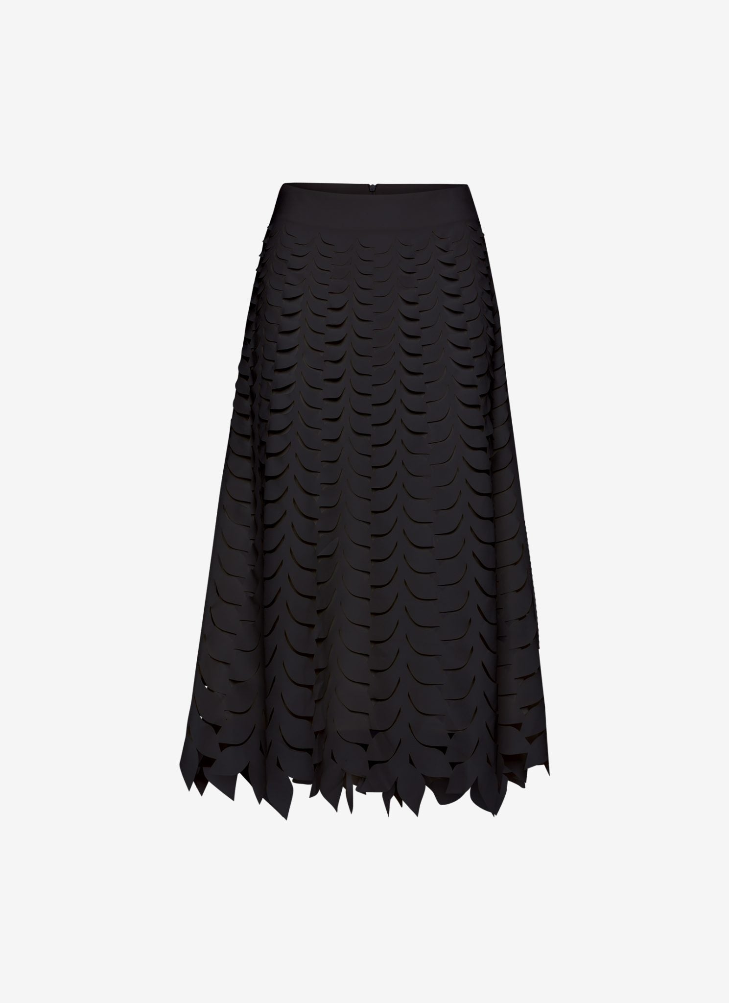  LUISA MIDI SKIRT A-LINE BLACK - Vesta Donna 