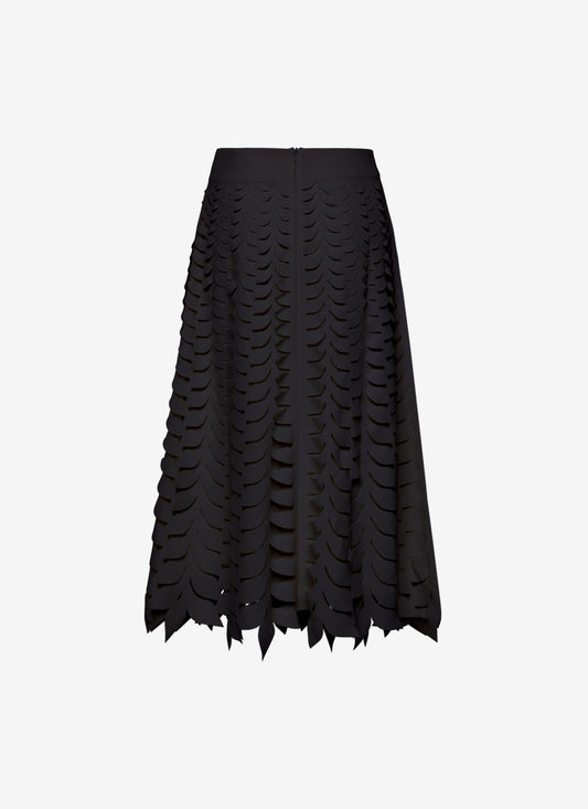 LUISA MIDI SKIRT A-LINE BLACK
