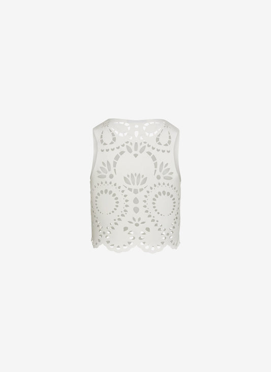 VANESSA CROPPED TANK TOP WHITE