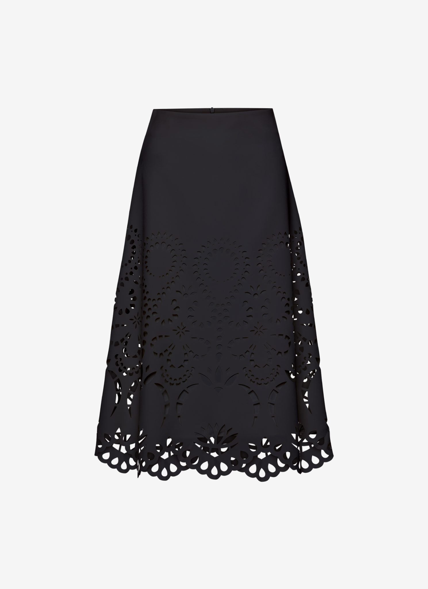  VANESSA MIDI SKIRT A-LINE BLACK - Vesta Donna 