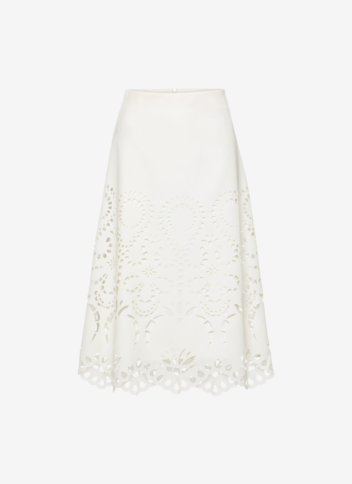  VANESSA MIDI SKIRT A-LINE WHITE - Vesta Donna 