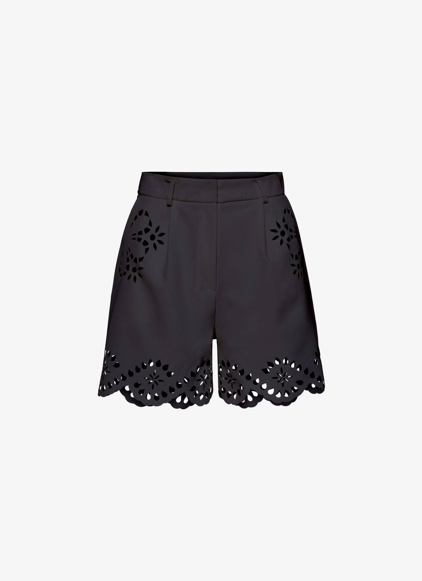  VANESSA PLEATED SHORTS BLACK - Vesta Donna 