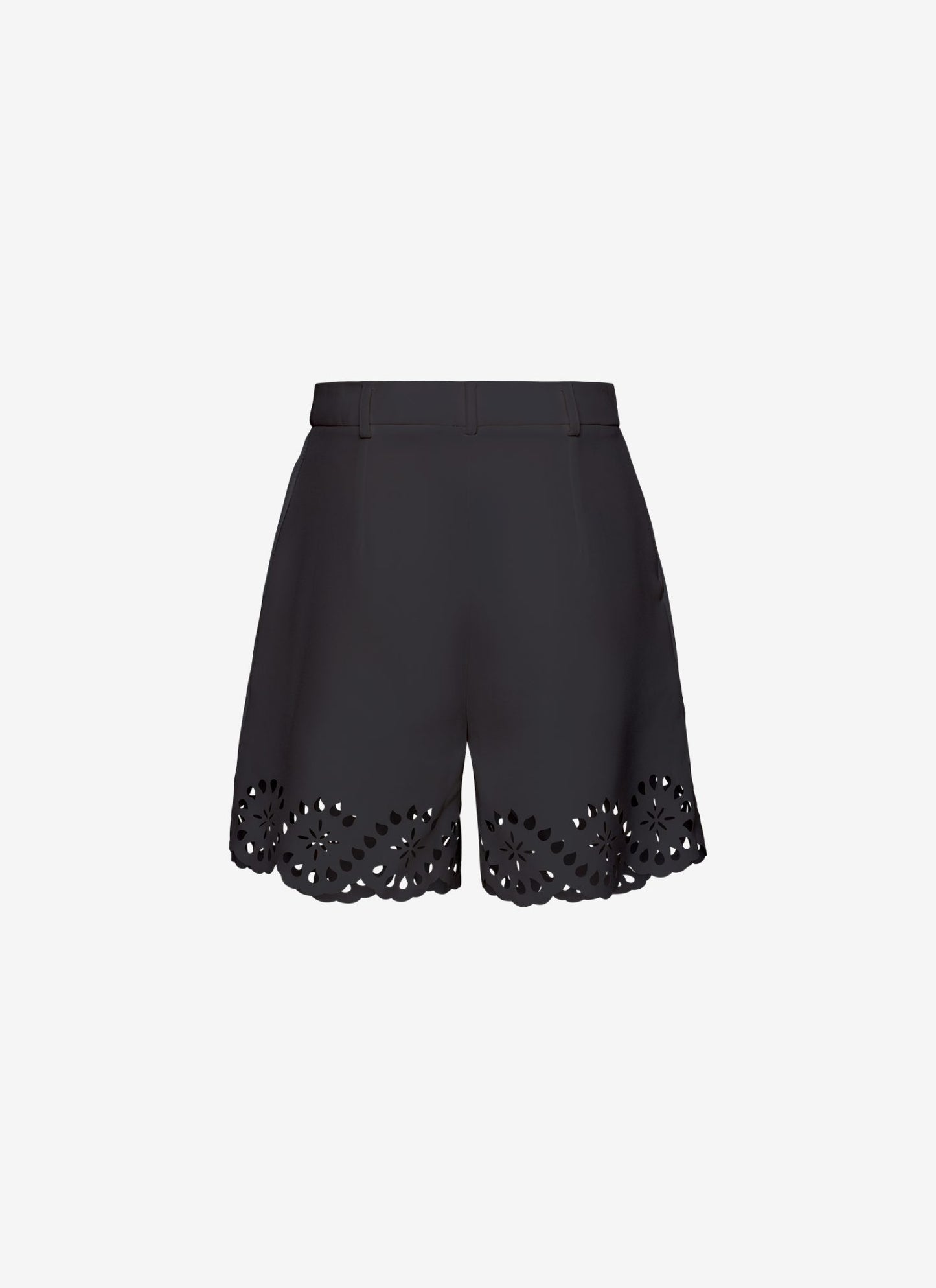  VANESSA PLEATED SHORTS BLACK - Vesta Donna 