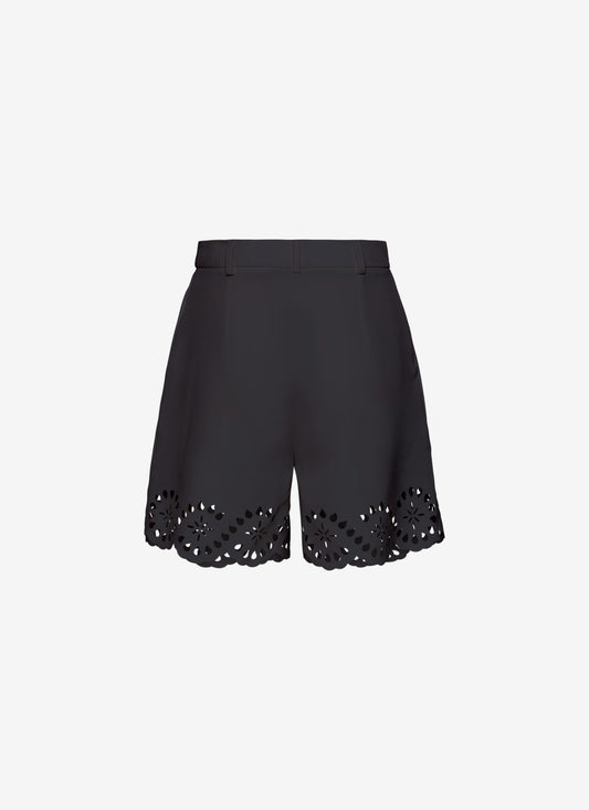 VANESSA PLEATED SHORTS BLACK