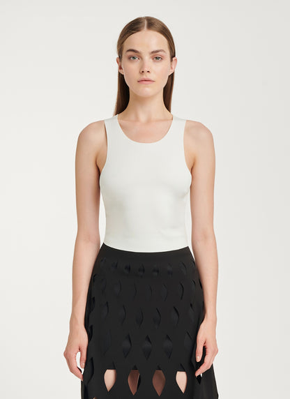 TANK CROPPED TOP WHITE