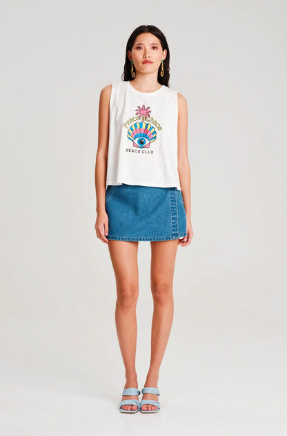 SEASHELL TANK TOP-Cotton
