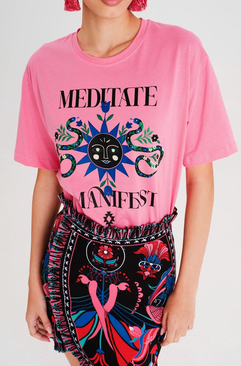  MANIFESTATION T-SHIRT PINK - Vesta Donna 