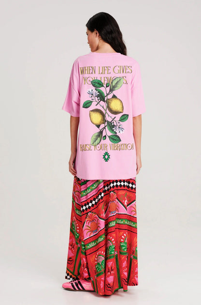  LEMON-DROP T-SHIRT PINK - Vesta Donna 