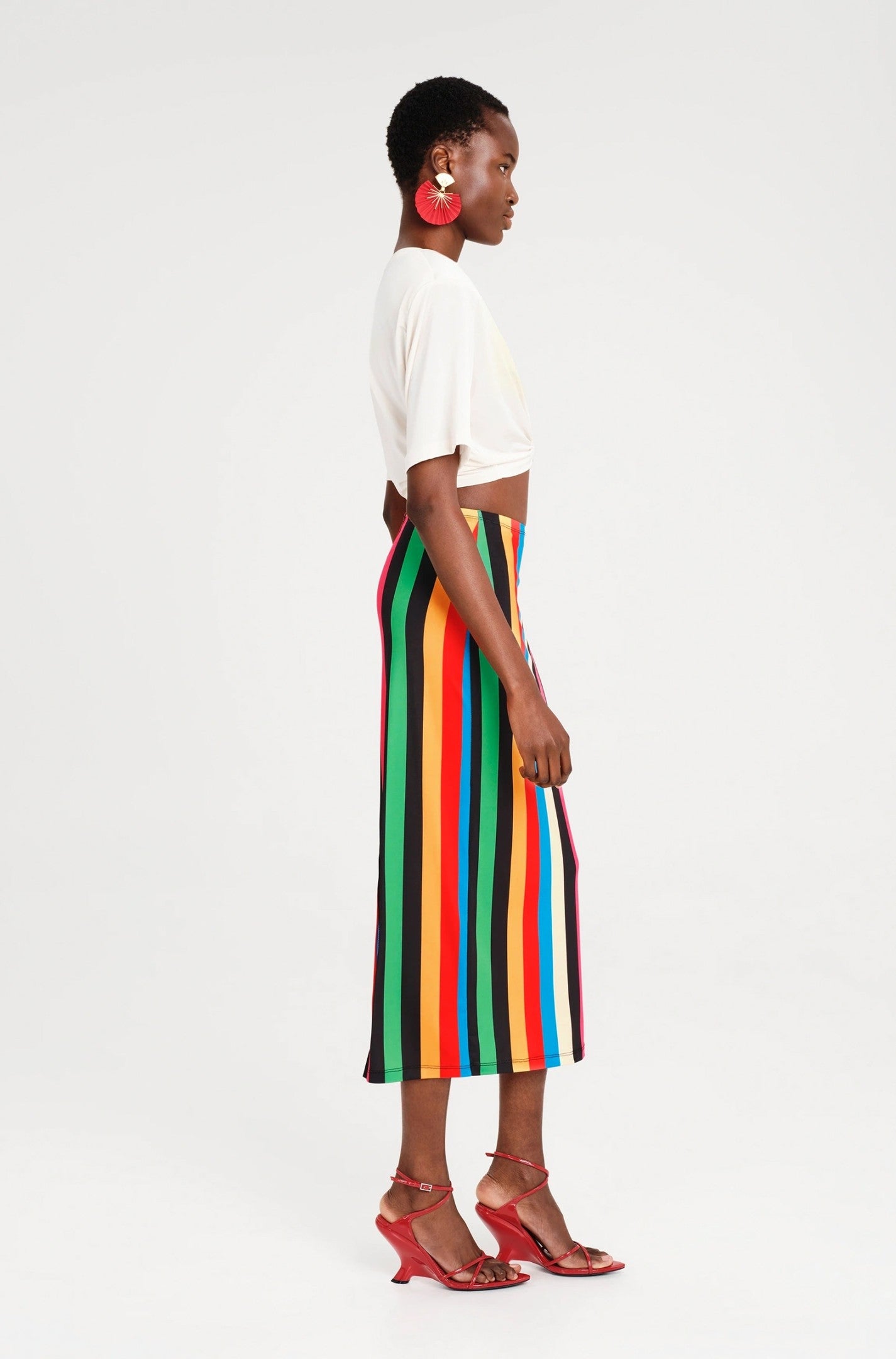  ENIGMA CROP TOP OFF WHITE - Vesta Donna 