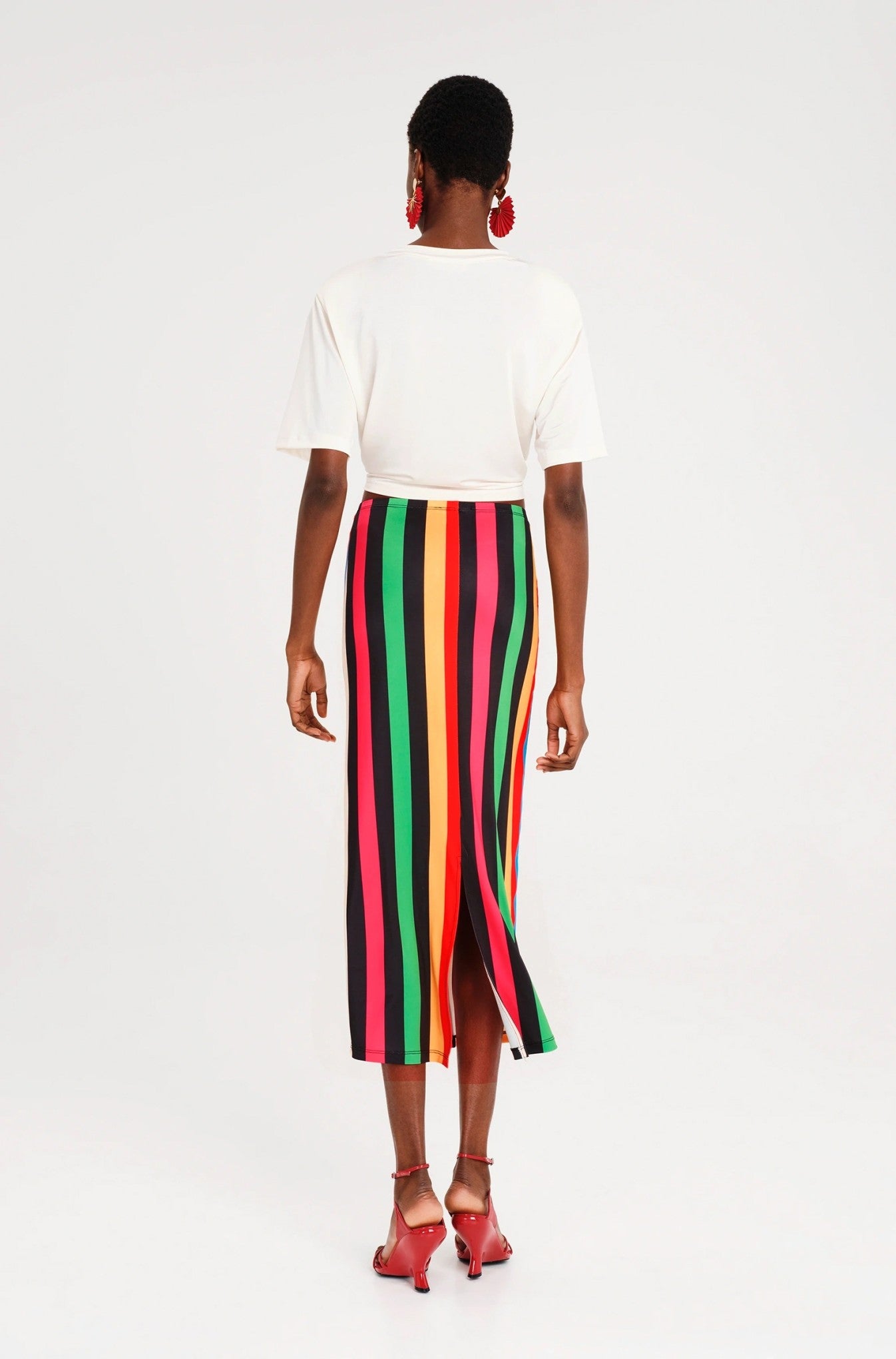  ENIGMA CROP TOP OFF WHITE - Vesta Donna 