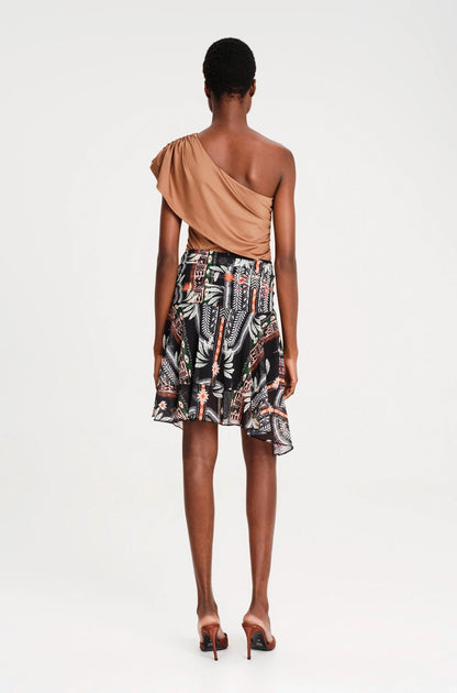  COCOA ONE SHOULDER TOP BRONZE - Vesta Donna 