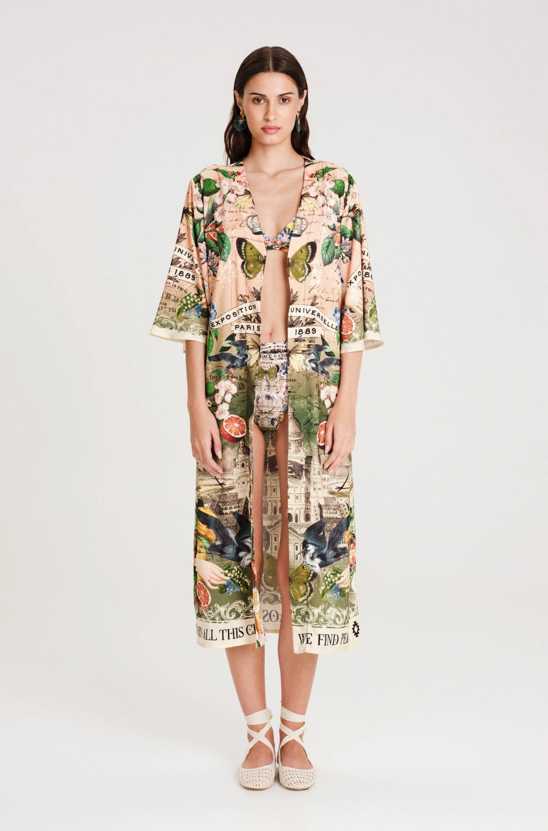  CITRUS KIMONO - Jacquard - Vesta Donna 
