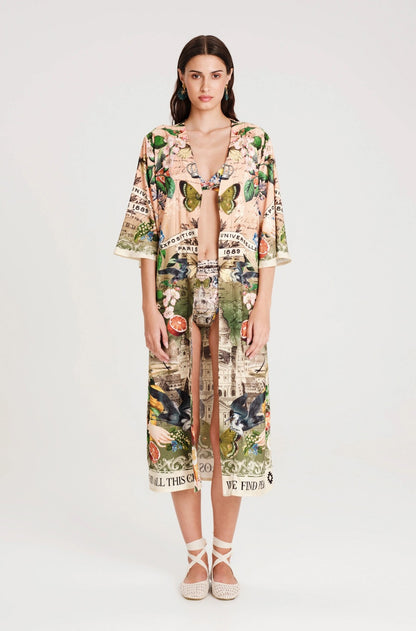  CITRUS KIMONO - Jacquard - Vesta Donna 