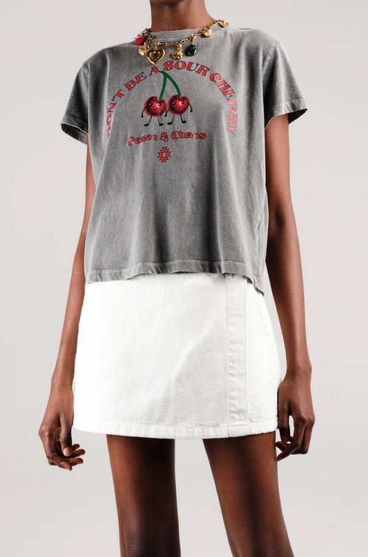  CHERRY-BOMB CROP T-SHIRT - Vesta Donna 