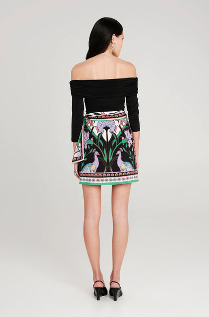 NOSTALGIA MINI WRAP SKIRT