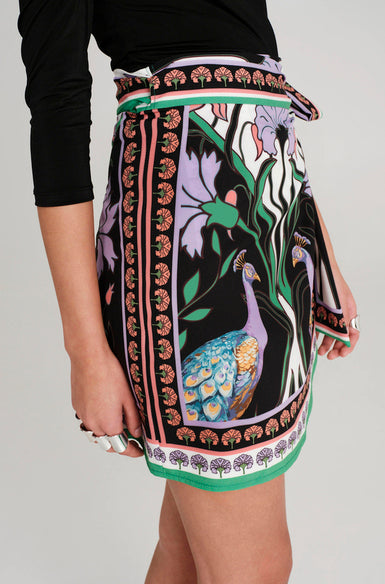 NOSTALGIA MINI WRAP SKIRT