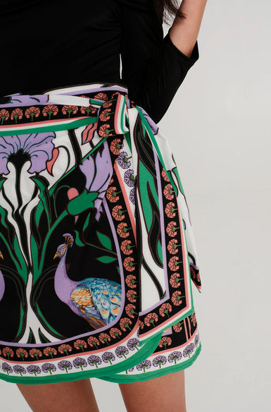 NOSTALGIA MINI WRAP SKIRT