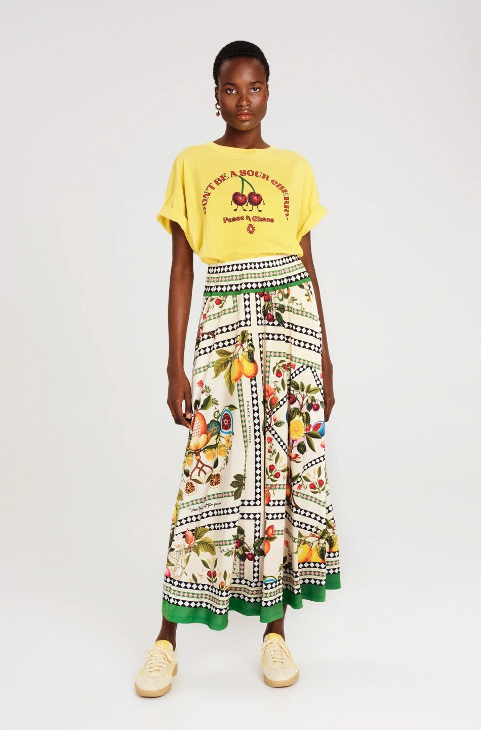  TUTTI-FRUTTI LONG SKIRT - Vesta Donna 