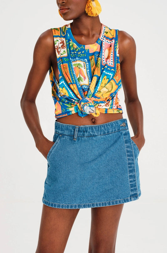 INSTINCT DENIM SHORTS BLUE