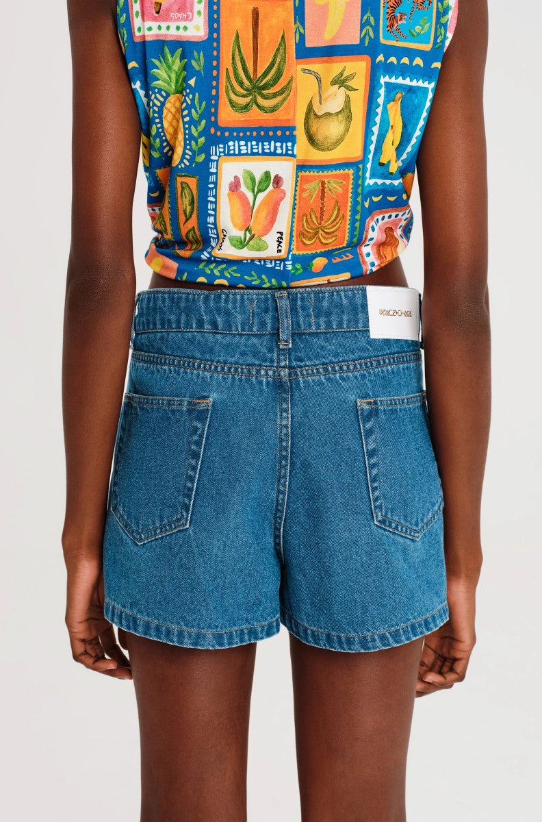  INSTINCT DENIM SHORTS BLUE - Vesta Donna 