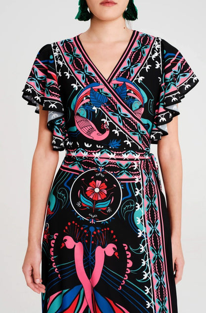  COSMOLOGY WRAP LONG DRESS - Vesta Donna 