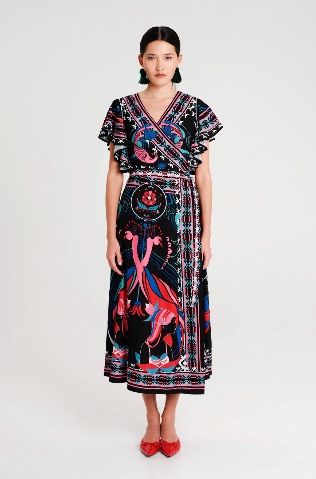  COSMOLOGY WRAP LONG DRESS - Vesta Donna 
