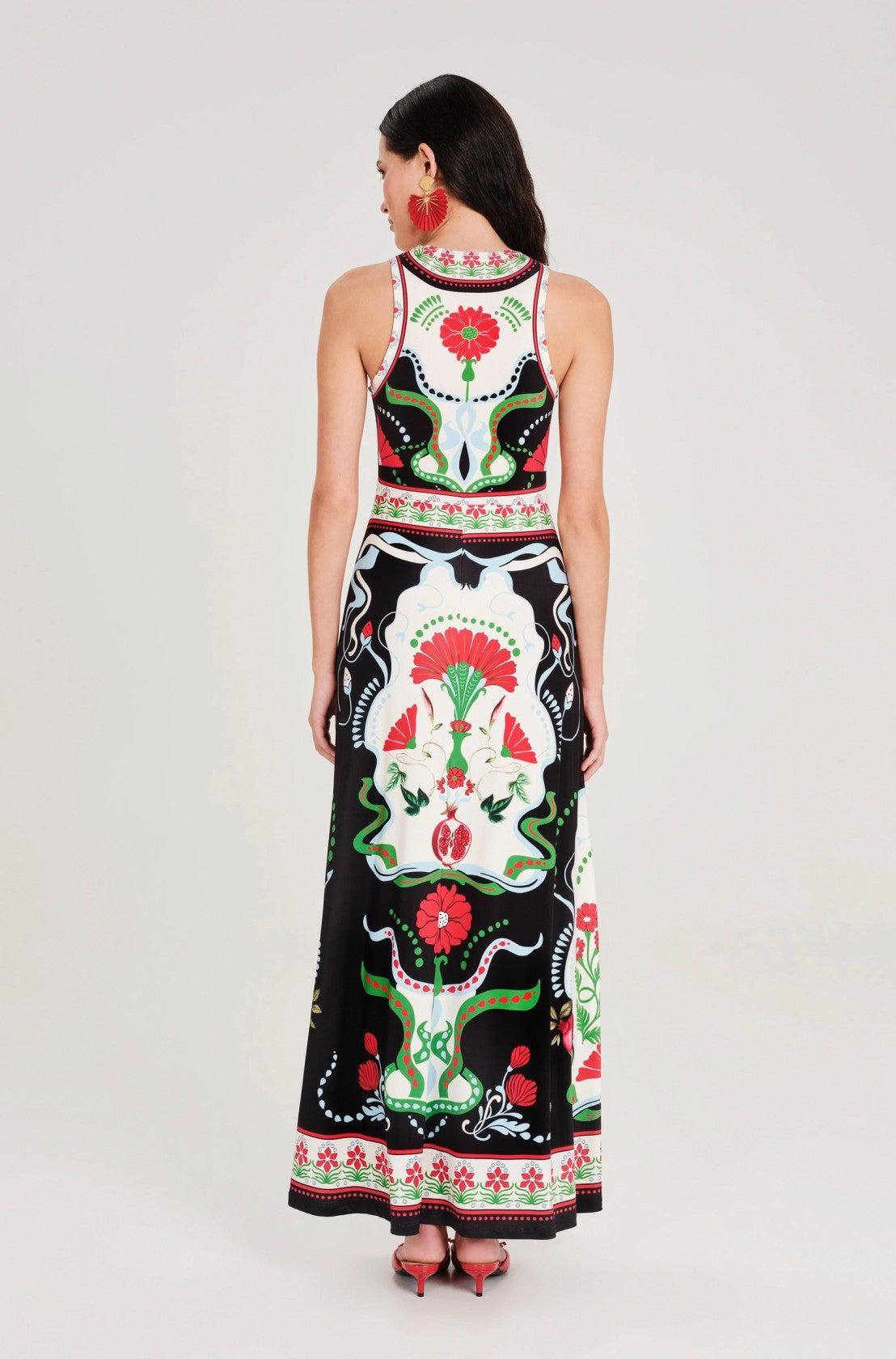  POMEGRANATE LONG DRESS - Vesta Donna 