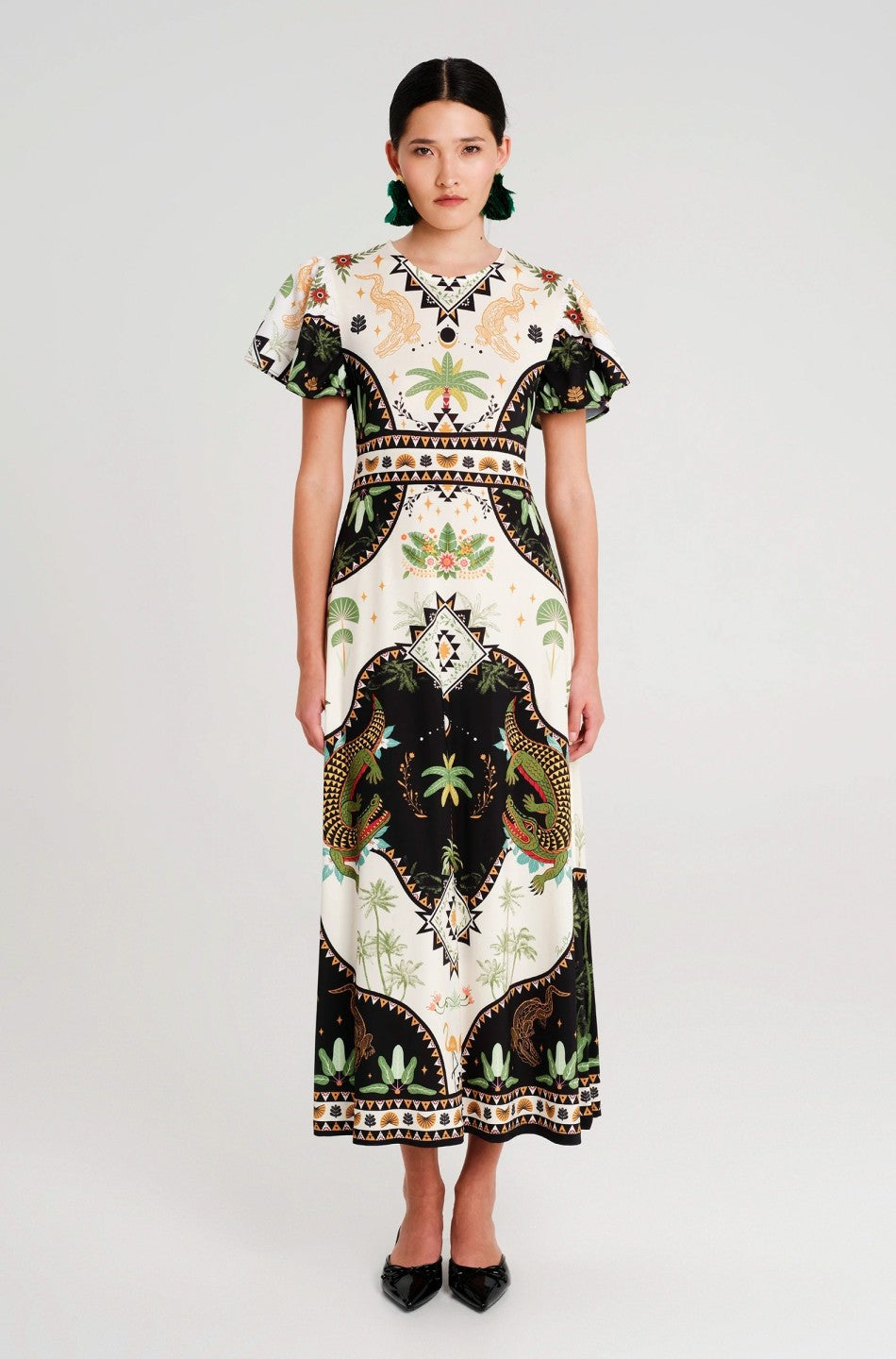  REPTILE LONG DRESS - Vesta Donna 