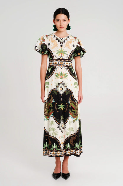  REPTILE LONG DRESS - Vesta Donna 