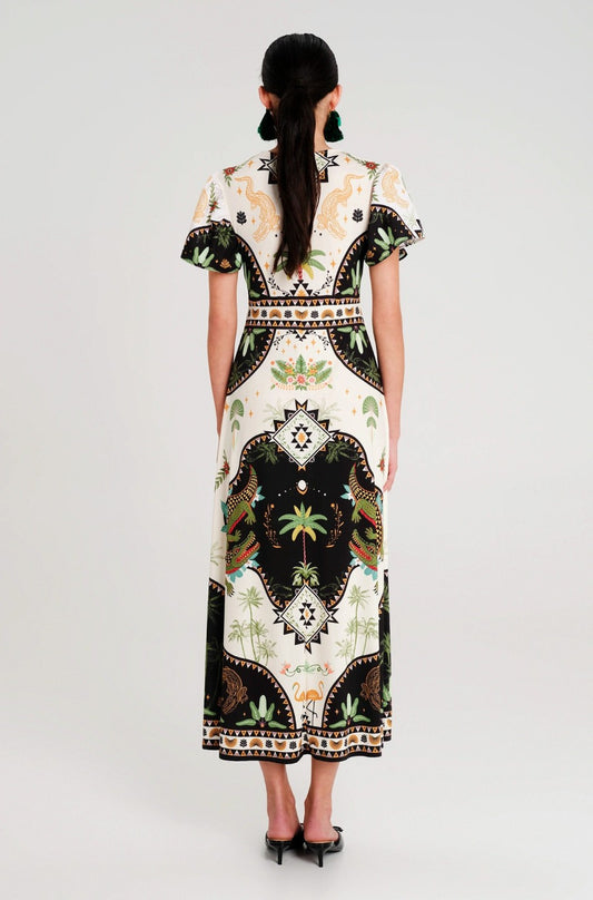  REPTILE LONG DRESS - Vesta Donna 