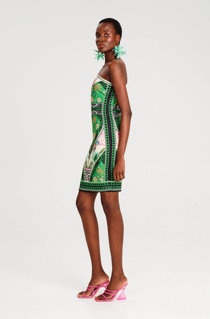 OASIS ONE SHOULDER BODYCON DRESS