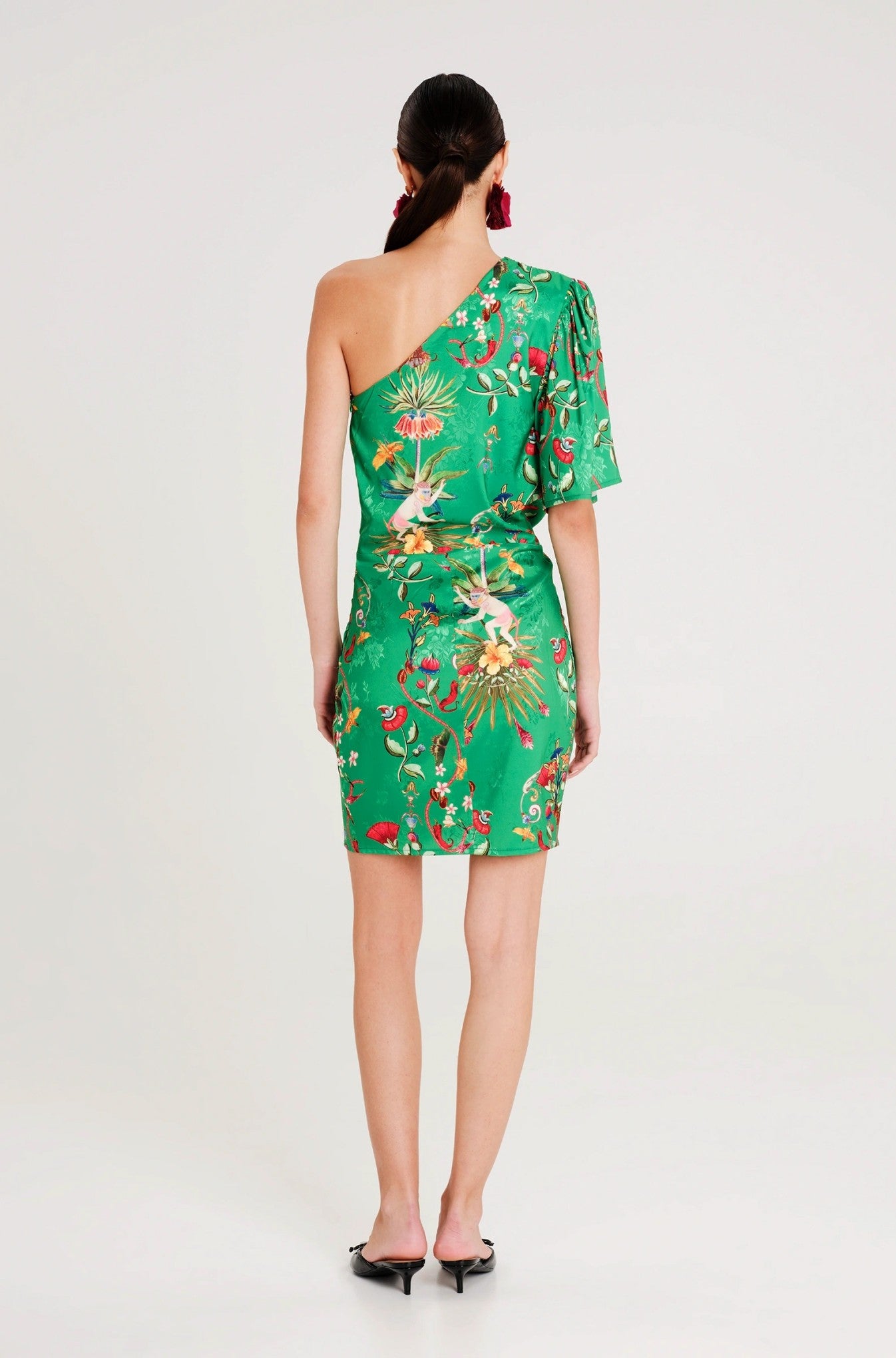  EXOTIC ONE SHOULDER MINI DRESS - Vesta Donna 