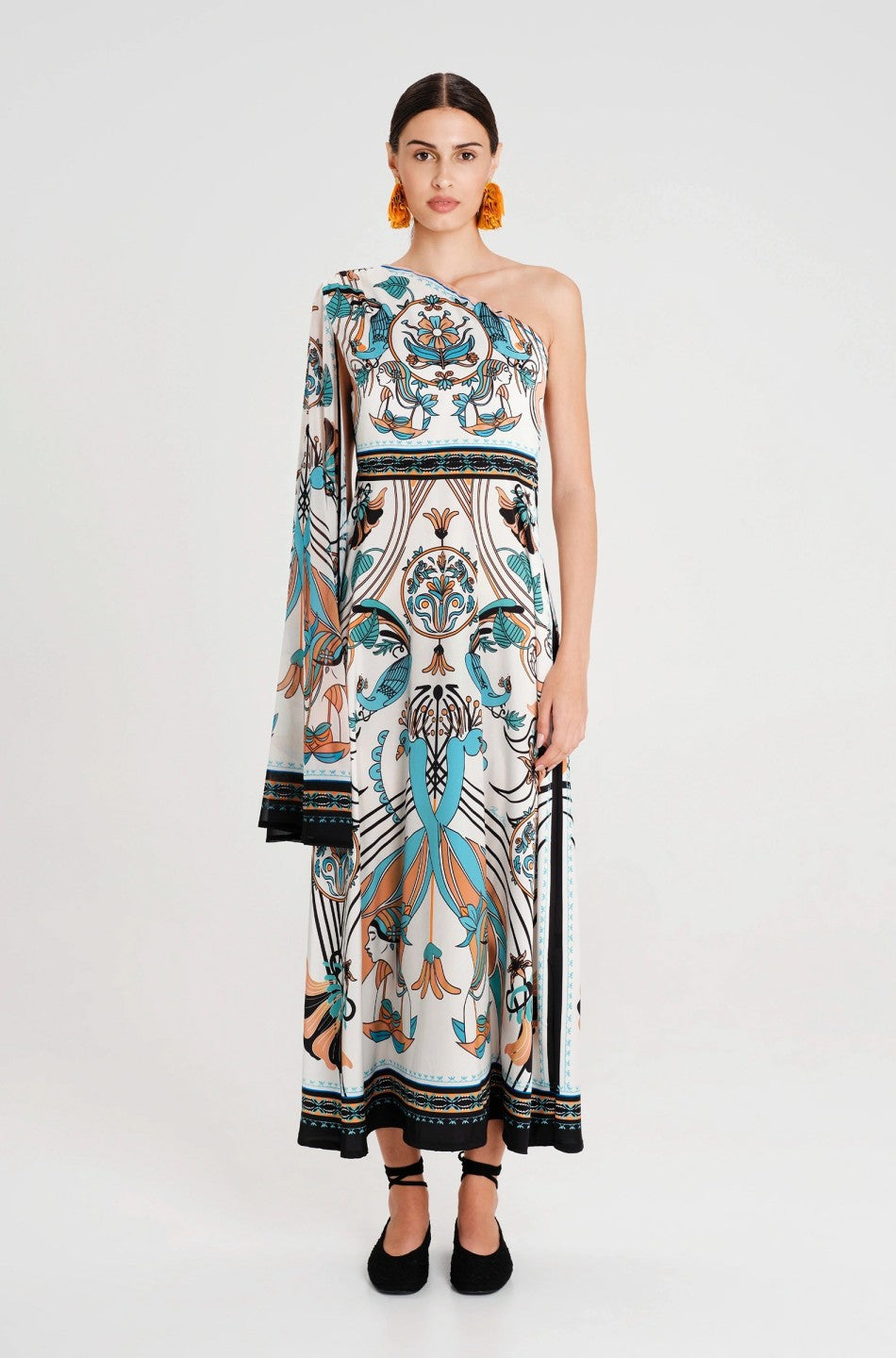  FOUNTAIN ONE SHOULDER LONG DRESS - Vesta Donna 