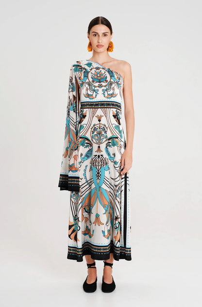  FOUNTAIN ONE SHOULDER LONG DRESS - Vesta Donna 