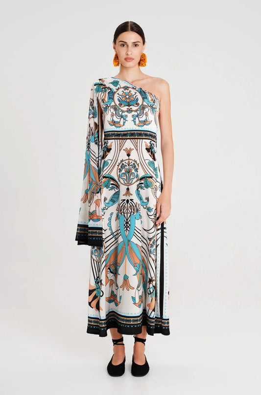  FOUNTAIN ONE SHOULDER LONG DRESS - Vesta Donna 
