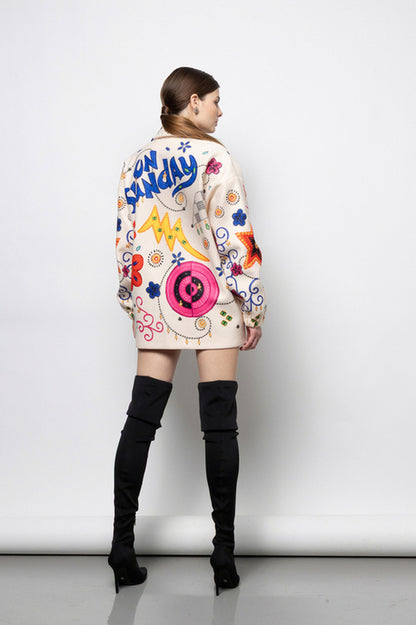  ZORA JACKET ECRU - Vesta Donna 