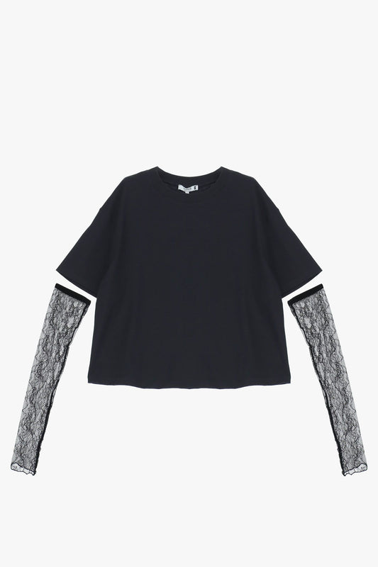 MADDY T-SHIRT BLACK - Vesta Donna