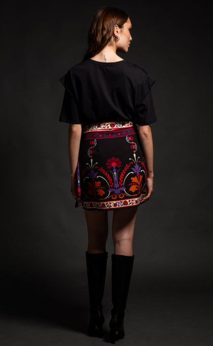 ROMANTICISM MINI WRAP SKIRT