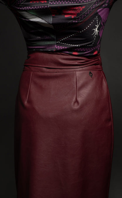 SUBCULTURE BORDEAUX SKIRT