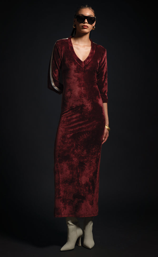 CRIMSON LONG DRESS