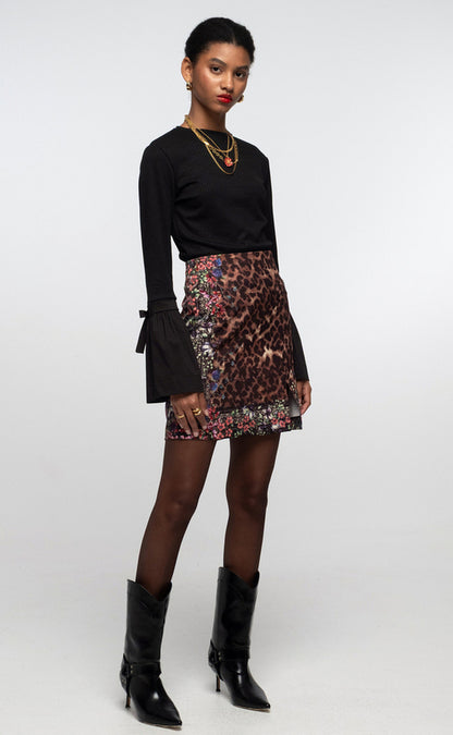PETUNIA TOP BLACK