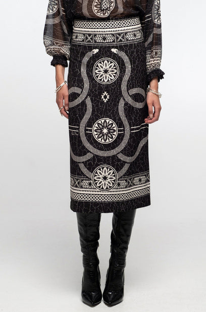 PHILOSOPHY MIDI SKIRT