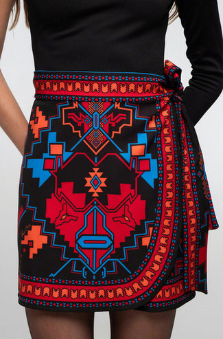 CHRONICLE WRAP SKIRT