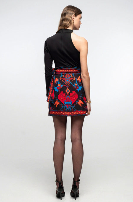 CHRONICLE WRAP SKIRT