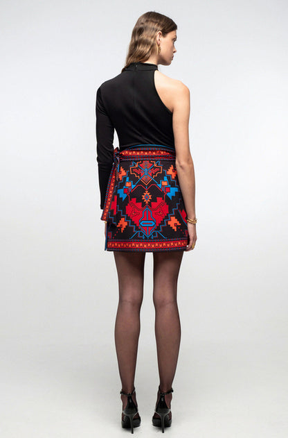 CHRONICLE WRAP SKIRT