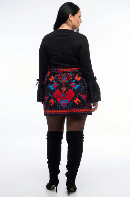 CHRONICLE WRAP SKIRT