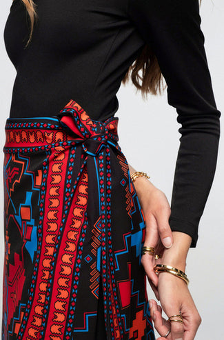 CHRONICLE WRAP SKIRT